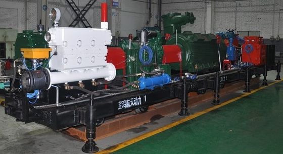 فشار پمپ شکستگی معدن زغال سنگ از راه دور اتوماتیک فشار 1458m³ / ساعت فشار 80Mpa